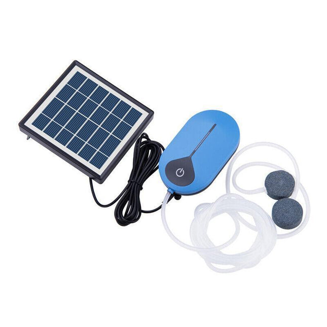 Auto Day/Night Solar Powered Oxygenator Air Pump Oxygen Aerator Fish Pond Pool - Aimall