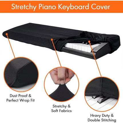 88 Key Stretchable Piano Keyboard Dust Cover Protector for Electronic Keyboard