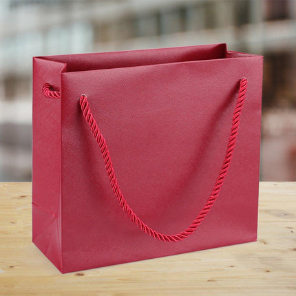 10PCS Red Tote Bags Durable Reusable Shopping Bags for Groceries and Gifts