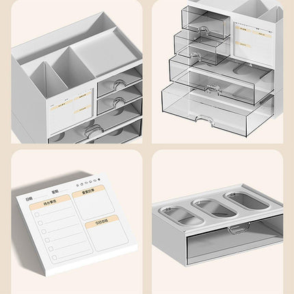 Clear Desktop Organiser Drawer Storage Shelf for Office Home Supplies Durable