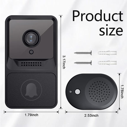 Wireless WiFi Video Doorbell Smart Phone Door Ring Intercom Camera Security Bell - Aimall