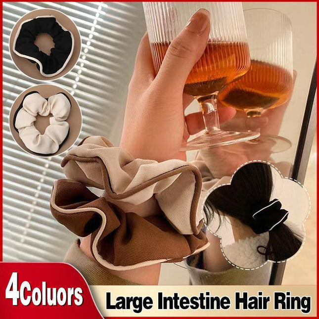 Large Scrunchies Silk Satin Elastic Hair Hair Bands Rope Tie Ponytail Accessory - Aimall