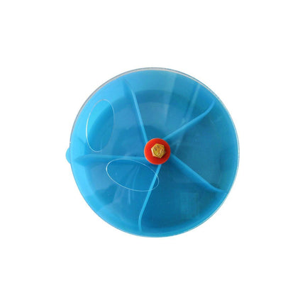 Parrot Foraging Toy Bird Chew Wheel Food Dispenser Divider Box Cage Accessory