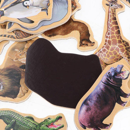 Animal Magnetic Fridge Stickers Educational Chalkboard Magnets for Kids Learning