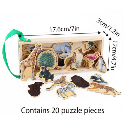 Animal Magnetic Fridge Stickers Educational Chalkboard Magnets for Kids Learning
