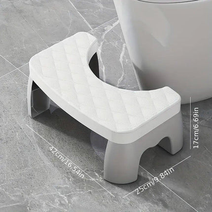 Toilet Stool Anti-Slip Bathroom Footstool for Home Use with Stable Support Design