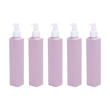 5Pcs 250ml Plastic Empty Lotion Pump Bottles Shampoo Container Dispenser PE Pump