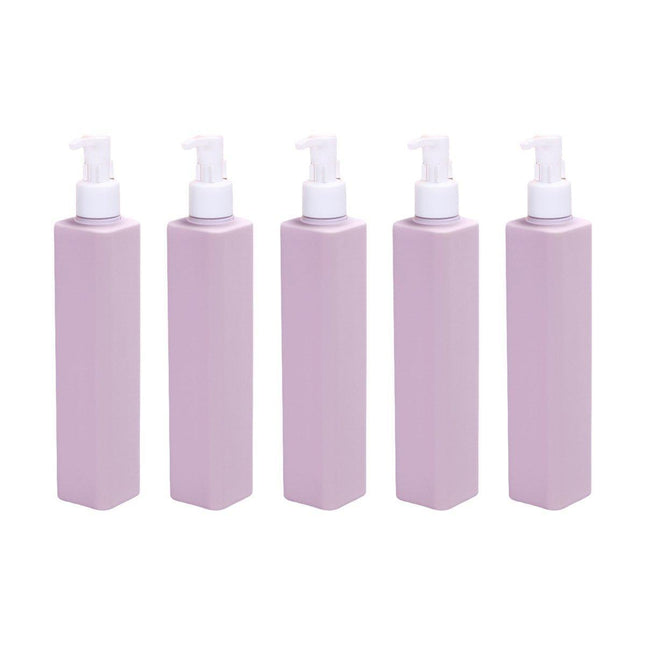 5Pcs 250ml Plastic Empty Lotion Pump Bottles Shampoo Container Dispenser PE Pump