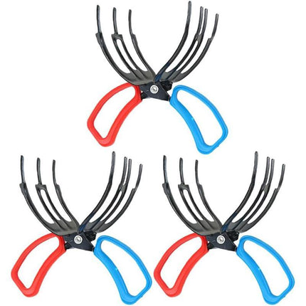 2pcs Fish Clamp Control Pliers Triple Teeth Fish Grabber Fishing Accessories