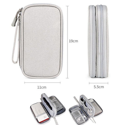 Electronic Accessories Cable Bag Organizer Travel Pouch Storage Cases Charger - Aimall