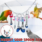 Parrot Chew Toys Spoon String Toys Bird Play Toy for Beak Exercise and Fun