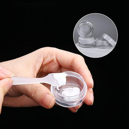 8 Pcs Travel Size Bottle Container Liquid Toiletry Leak-Proof Clear Bottles Set - Aimall