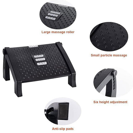 1PC Adjustable Office Foot Rest Pedal Stool Sofa Leg Support for Home or Desk Use