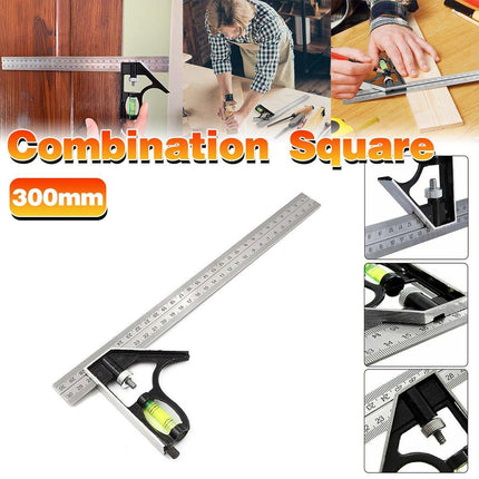 300mm Horizontal Movable Angle Ruler Adjustable Measuring Tool for Engineering