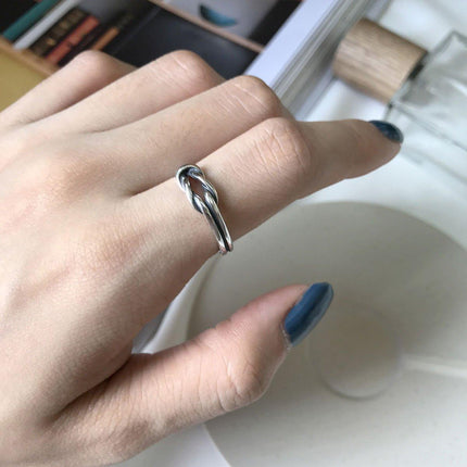 Silver Vintage Index Finger Ring Women Fashion Jewelry Adjustable Statement
