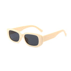 Cream Frame+Grey Lens