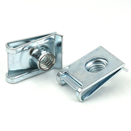 80pcs Stainless Steel M4 M5 M6 M8 Sheet Metal Nut Clips Fastener Assortment