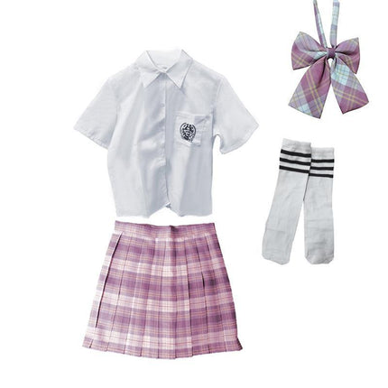 Women Girls School Pleated Skirt Summer High Waist Tartan Short Skirt AU Stock - Aimall