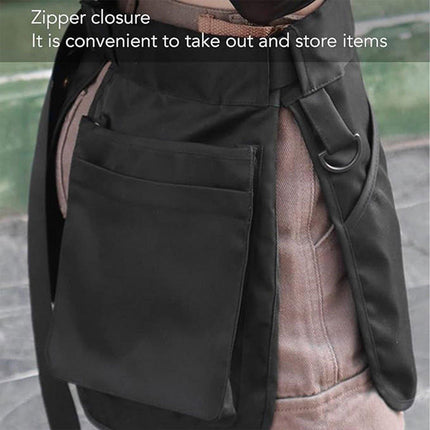 Gardening Apron Half-length Waist Bag Tool Work Clothes Adjustable Short Apron