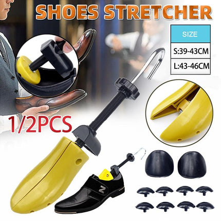 1x Adjustable Men Women Plastic Shoe /Boot Tree Shaper Keeper Stretcher Expander - Aimall