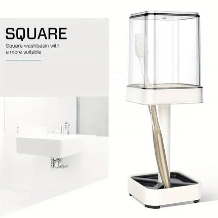 Household Toothbrush Storage Rack Set Dustproof Cup Toothpaste Holder Dormitory