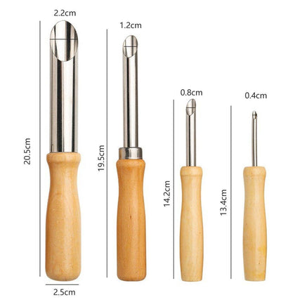 4Pcs Lightweight Clay Tools Set for DIY Polymer Clay and Pottery Crafting