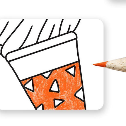 Children's Drawing Roll W/12Pens,DIY Sticky Filling Paper Early Educational Gift - Aimall