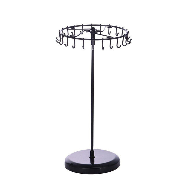 Rotatable Iron Necklace Rack Jewellery Display Stand Organiser for Accessories