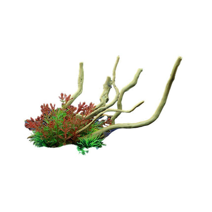 Aquarium Landscaping Decoration Artificial Wood and Plants Fish Tank Ornament