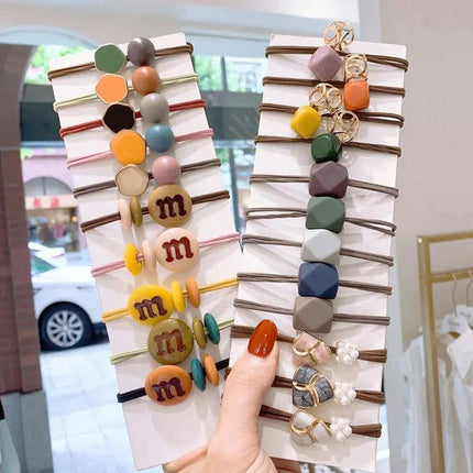 Fashion Head Rope Ins Hollow Rhinestone Hair Circle Fresh Women Hair