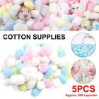 5pcs Hamster Winter Cotton Balls Quilt Toys Nest Accessories Warm Bedding Set