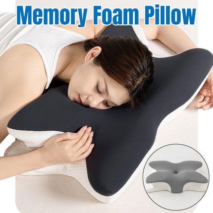Memory Foam Butterfly Pillow Neck Support Slow Rebound Cervical Pillow