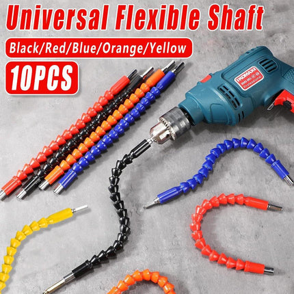 10PCS Universal Electric Drill Flexible Shaft Extension Connecting Tool Adapter