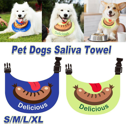 Pet Dog Drool Towel Bib Absorbent Puppy Bandana Outdoor Saliva Scarf Pets