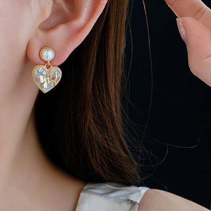 Luxury Butterfly Stud Earrings Elegant Fashion Jewelry Statement Earwear