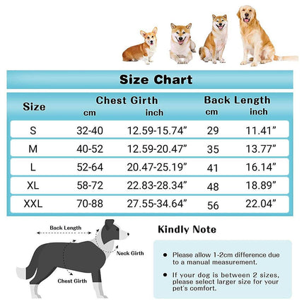 Dog Recovery Suit Anti-Lick Wound Protector Pet Clothing Post-Surgery Belly