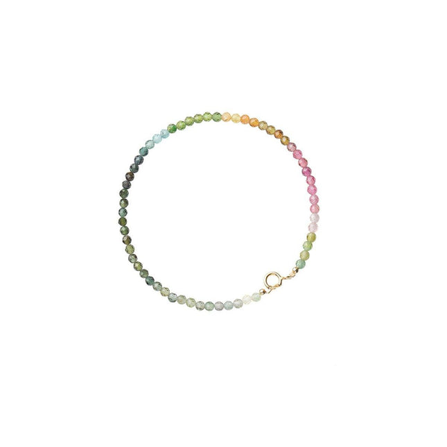 Extremely Fine 2mm Rainbow Bracelet Women Gradient Colorful Jewelry for Fashion