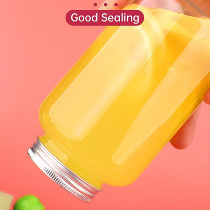 10pcs 500ml PET Plastic Juice Bottles Food Grade Drink Containers for Beverages