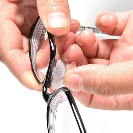 Silicone Anti-Slip Stick On Nose Pads for Eyeglass Sunglasses Glasses Black - Aimall
