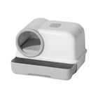 Plastic Fully Enclosed Cat Litter Box with Drawer Odor Control Litter Pan Cats