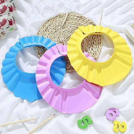 Adjustable Waterproof Shampoo Cap Splash Guard Hat for Bath and Hair Washing