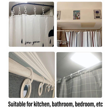 24PCS Curtain C Ring Shower Bed Curtain Hanging Grommet Hook Accessories Durable
