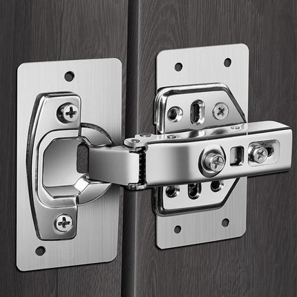 1/3/6 SETS Hinge Repair Plate Rust-Resistant Steel Furniture Cupboard Mount Tool - Aimall