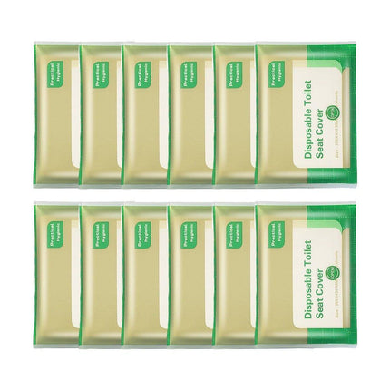 10PCS Disposable Soluble Water Toilet Seat Cover Travel Portable Hygiene Mat
