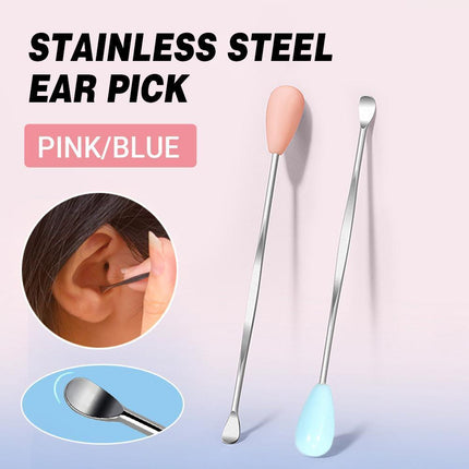 Stainless Steel Earpick Scoop Reusable Earwax Removal Tool Cleaner Kit Unisex