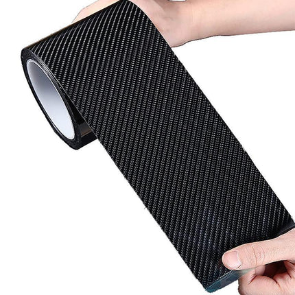 10CM*5M Carbon Fiber Car Sticker Door Sill Scuff Anti-Scratch Tape Protector Kit - Aimall