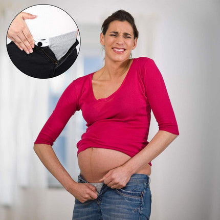 6PCS Pregnant Women Belt Extension Buckle 3 Colours for Big Belly Fatty Pants