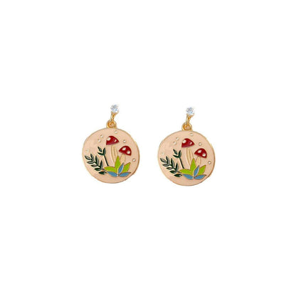 Geometric Cartoon Earrings Cute Fun Fashion Jewelry Gift for Daily Wear