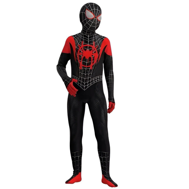 Spider Man Jumpsuit Set Miles Clothes Expedition Adult Kids Halloween Costume Gwen AU - Aimall