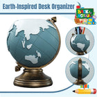 Harpiks Pen Holder Globe Desktop Organizer Storage Decoration for Office Desk